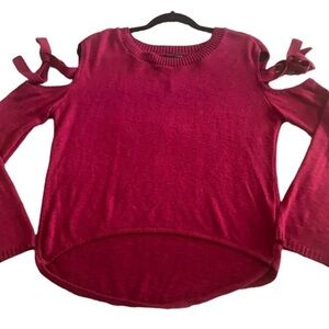 Express cold shoulders sweater